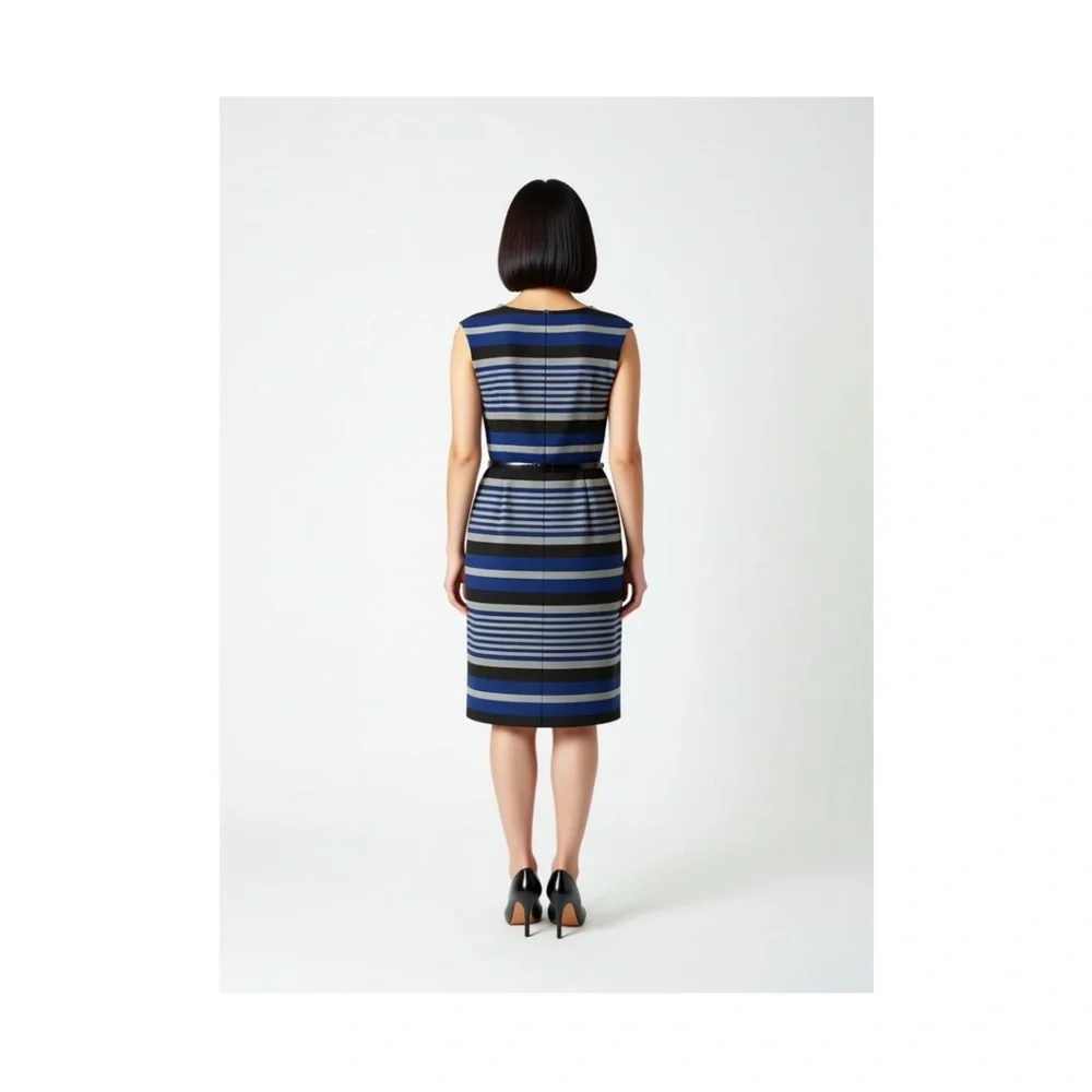 Calvin Klein Blue and Black Striped Dress - Picture 2 of 7